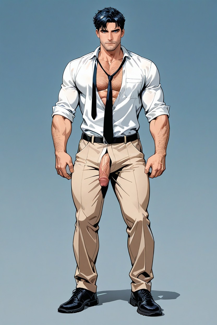 Medium, Full Body, Medium Ass AI Gay Porn