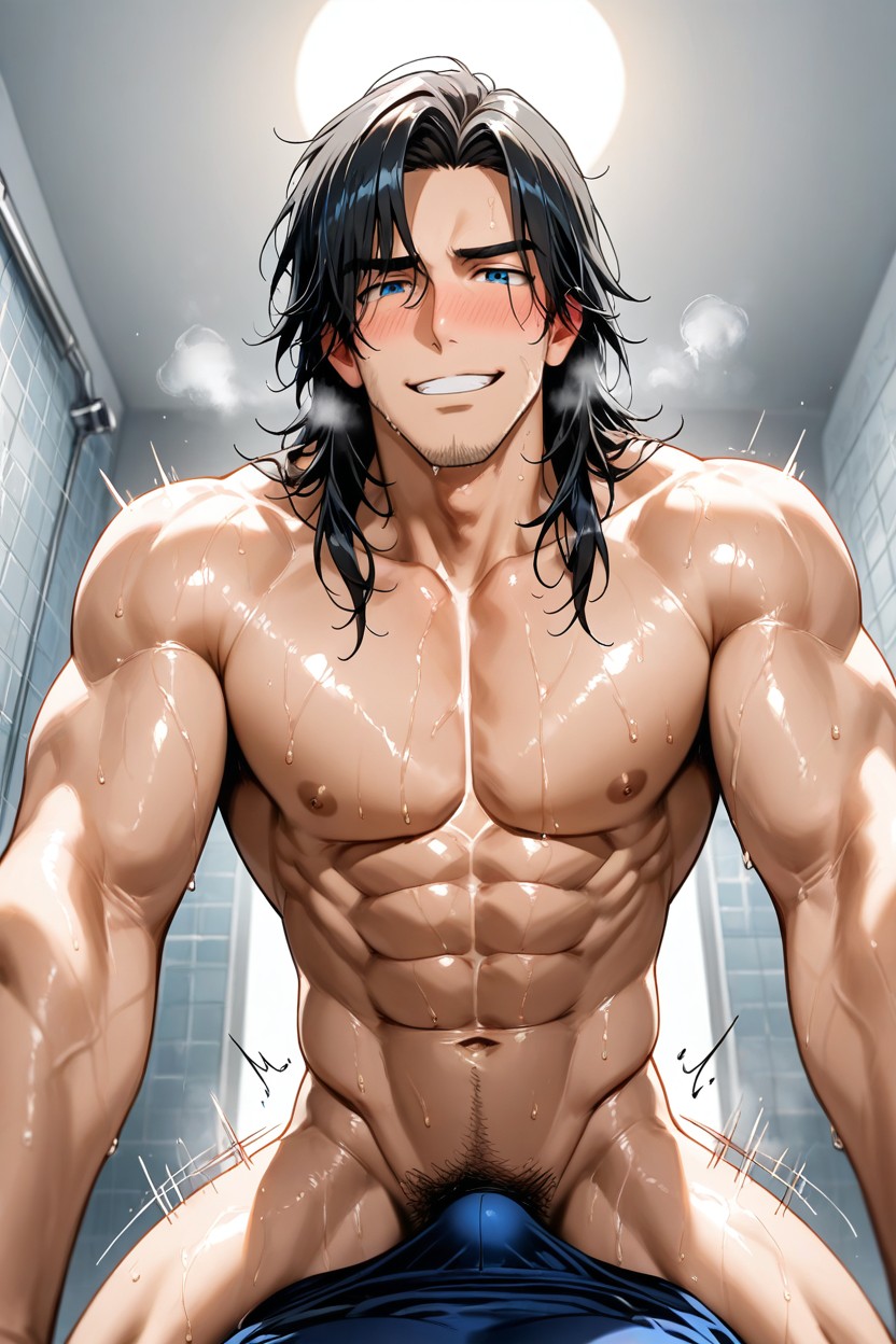 Sweaty, Looking At Viewer, 18+ AI Gay Porn