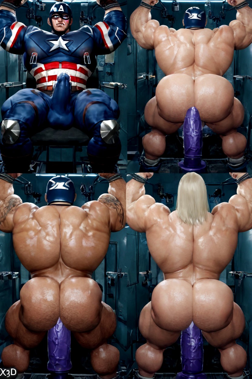 Pecs Bigger Than Rest Of Muscles, Milking Machine, Huge Pecs AI Gay Porn