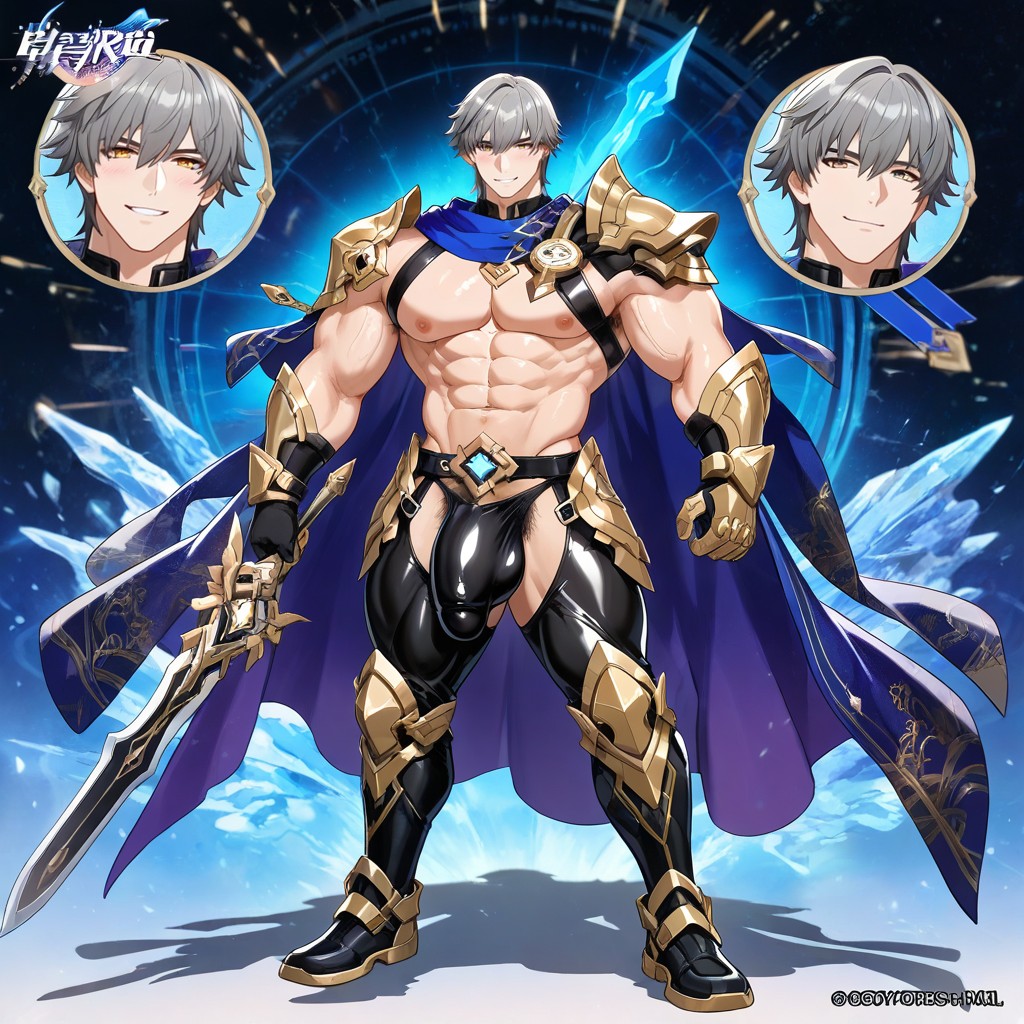 Cinematic Lighting, Large Penis Bulge, Armpit Hair AI Gay Porn