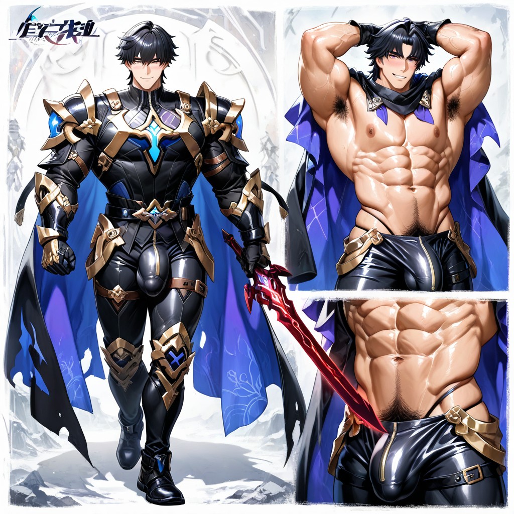 K Resolution, Indigo Flowing Cloak, + AI Gay Porn