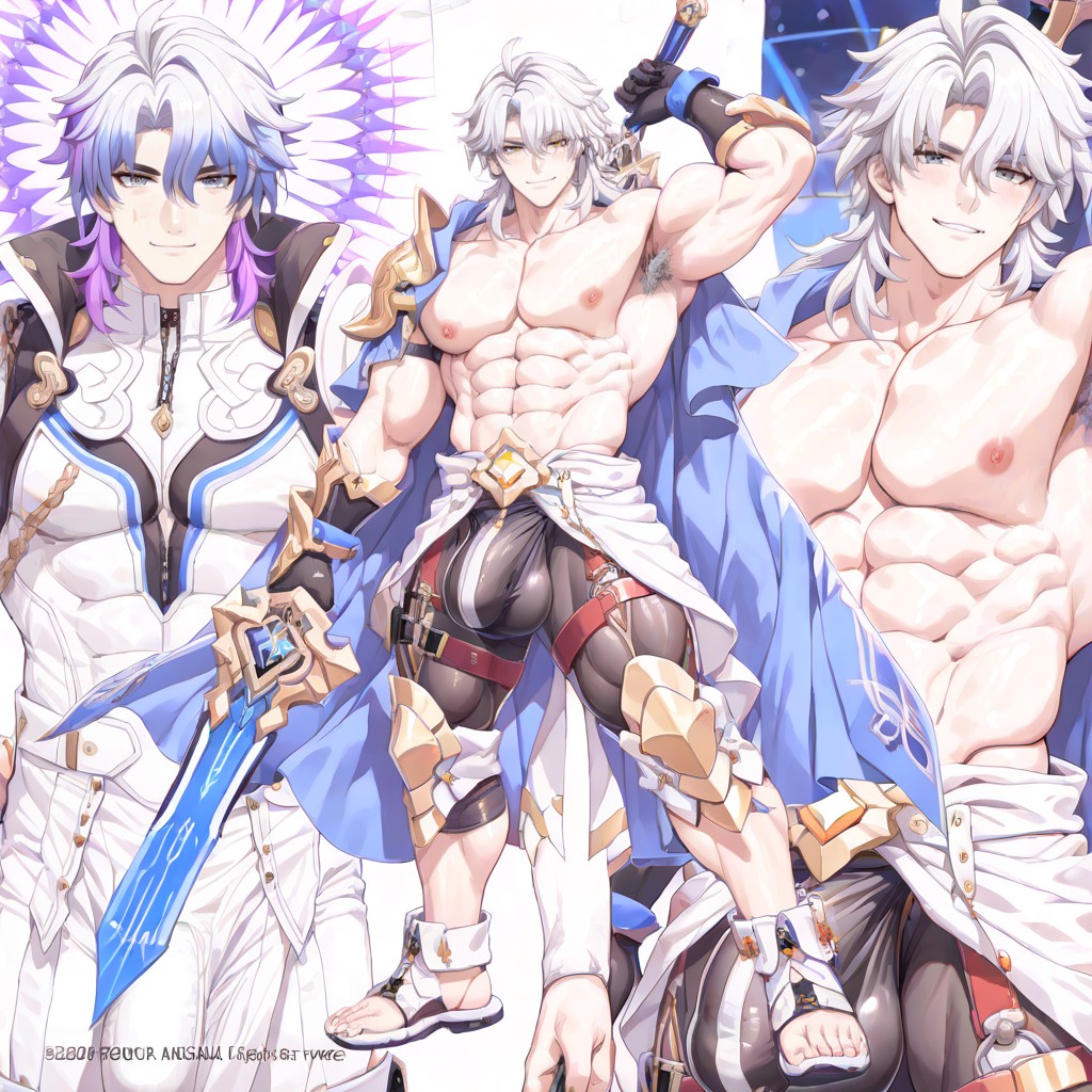 Medium Ass, Gepard From Honkai Star Rail, Athletic Tanned Skin AI Gay Porn