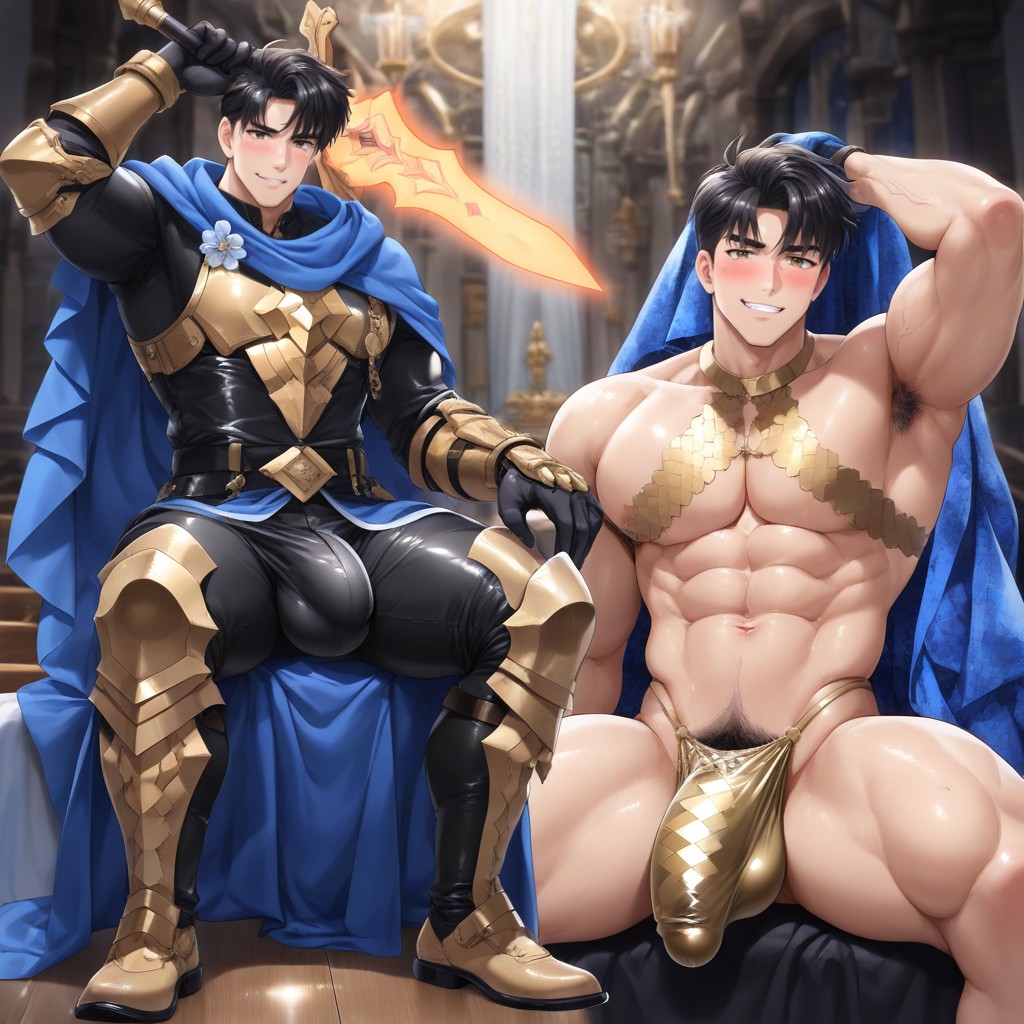 Extremely Ripped Abs With Veins, Pegasus Seiya Hero Theme, Veins AI Gay Porn