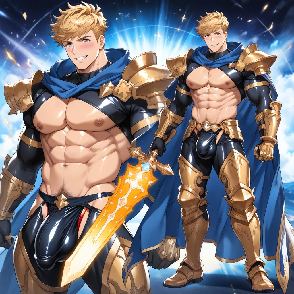 Wearing An Ornate Metal Bikini Armor, Moody Fantasy Background, Veins AI Gay Porn