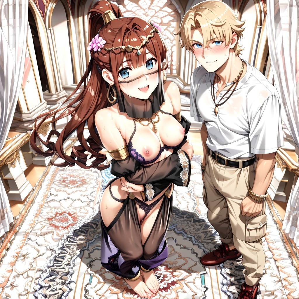 Medium Breasts, Soft Lighting, Blushed Cheeks AI Gay Porn