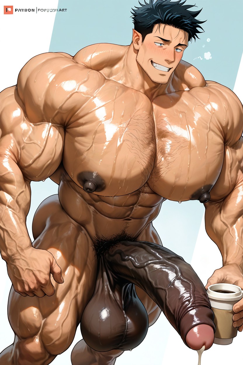 Oversize Muscle, Bodybuilders, Hyper-muscular AI Gay Porn