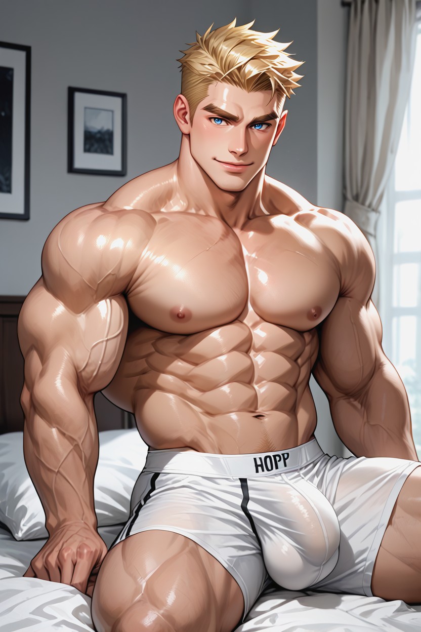 Pale Skin, Solo, Plump Lips AI Gay Porn