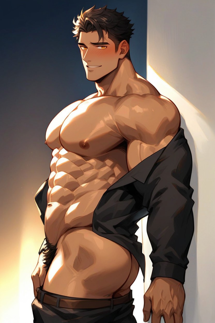 Elegant, Latino, Excited AI Gay Porn