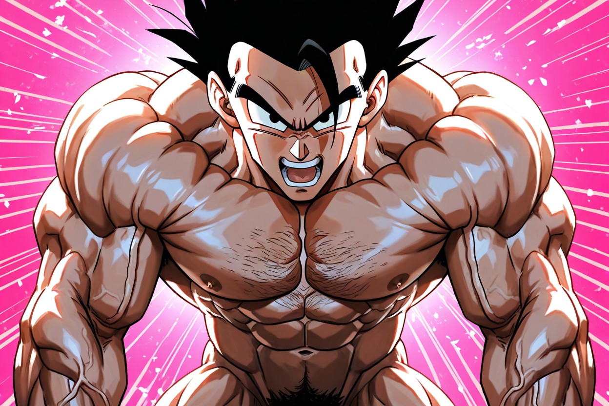 Rear View, Medium Ass, Gohan Fuck Goten AI Gay Porn