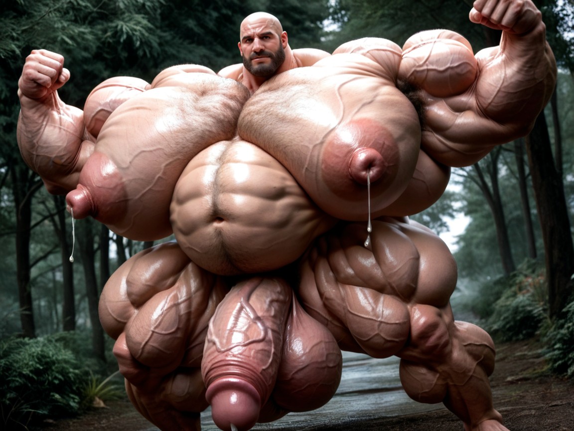 Veiny Head, Massive Muscles, Low Body Fat Porno gay IA