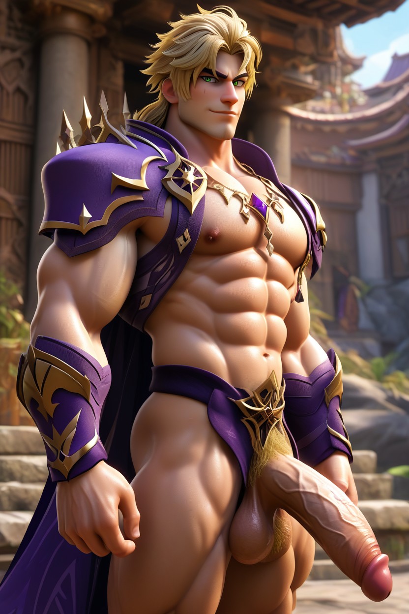 Open Clothes, Medium Ass, High Definition AI Gay Porn