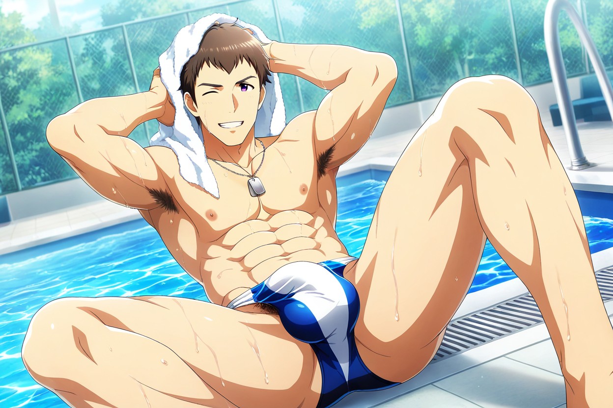 Wink, Official Style, Tan Skin AI Gay Porn