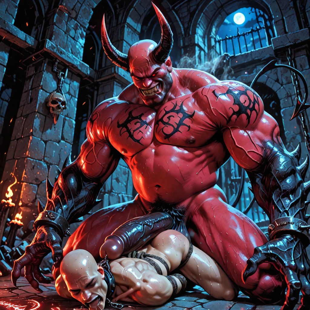 Meaty Ass, Giant Monster, Random Camera Angles AI Gay Porn