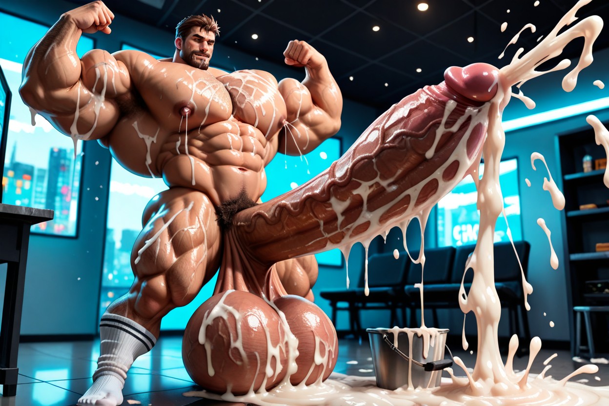 Cock Focus, Gallons Of Cum, Abs Coated With Cum AI Gay Porn
