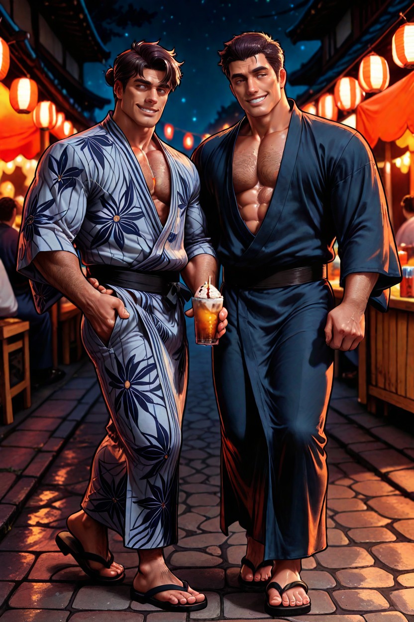 Smiling, Handsome Guy, Good-looking Guy AI Gay Porn