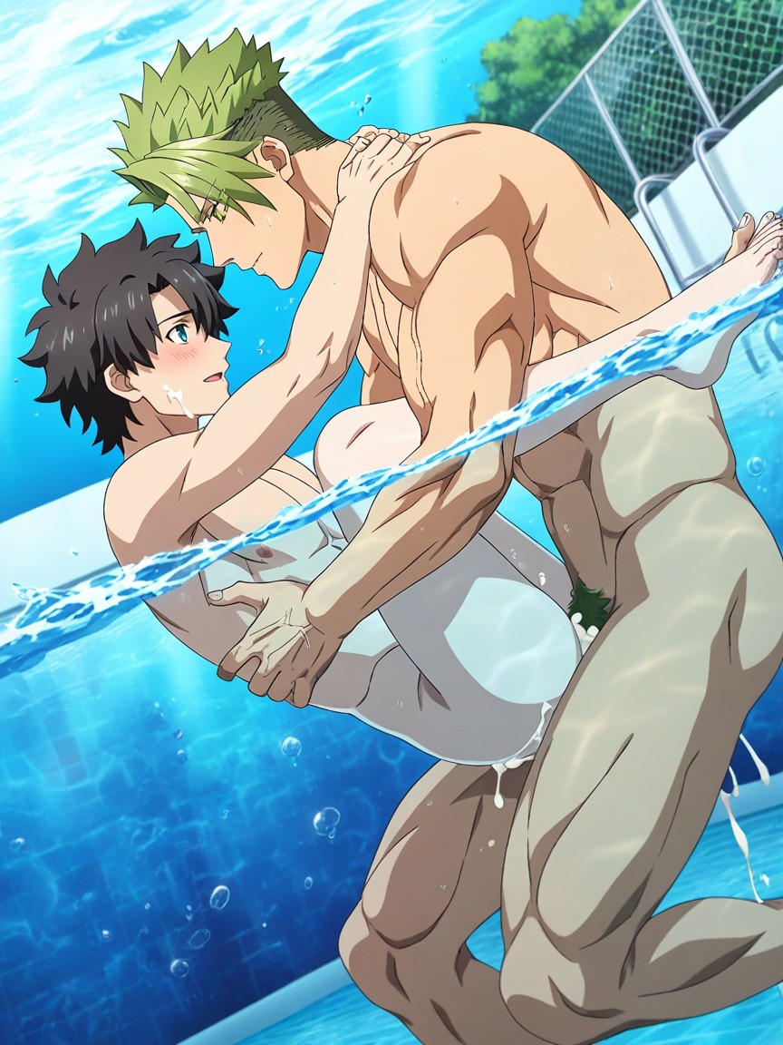 Day Time, Side View Angle, Top Achilles AI Gay Porn