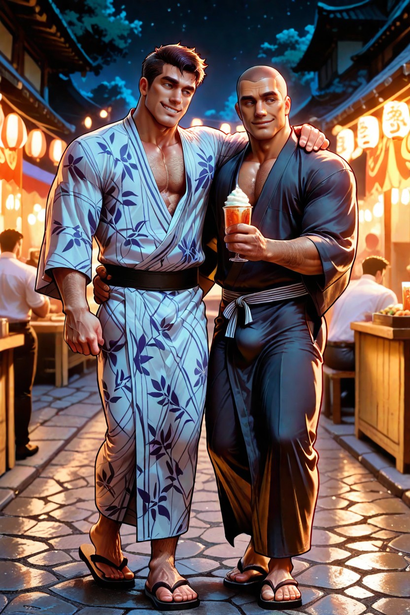 Handsome Guy, Good-looking Guy, Tan Skin AI Gay Porn