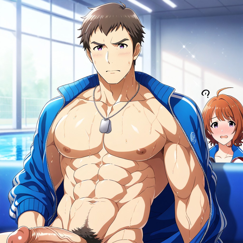 Smooth Face, Masterwork, Bangs AI Gay Porn