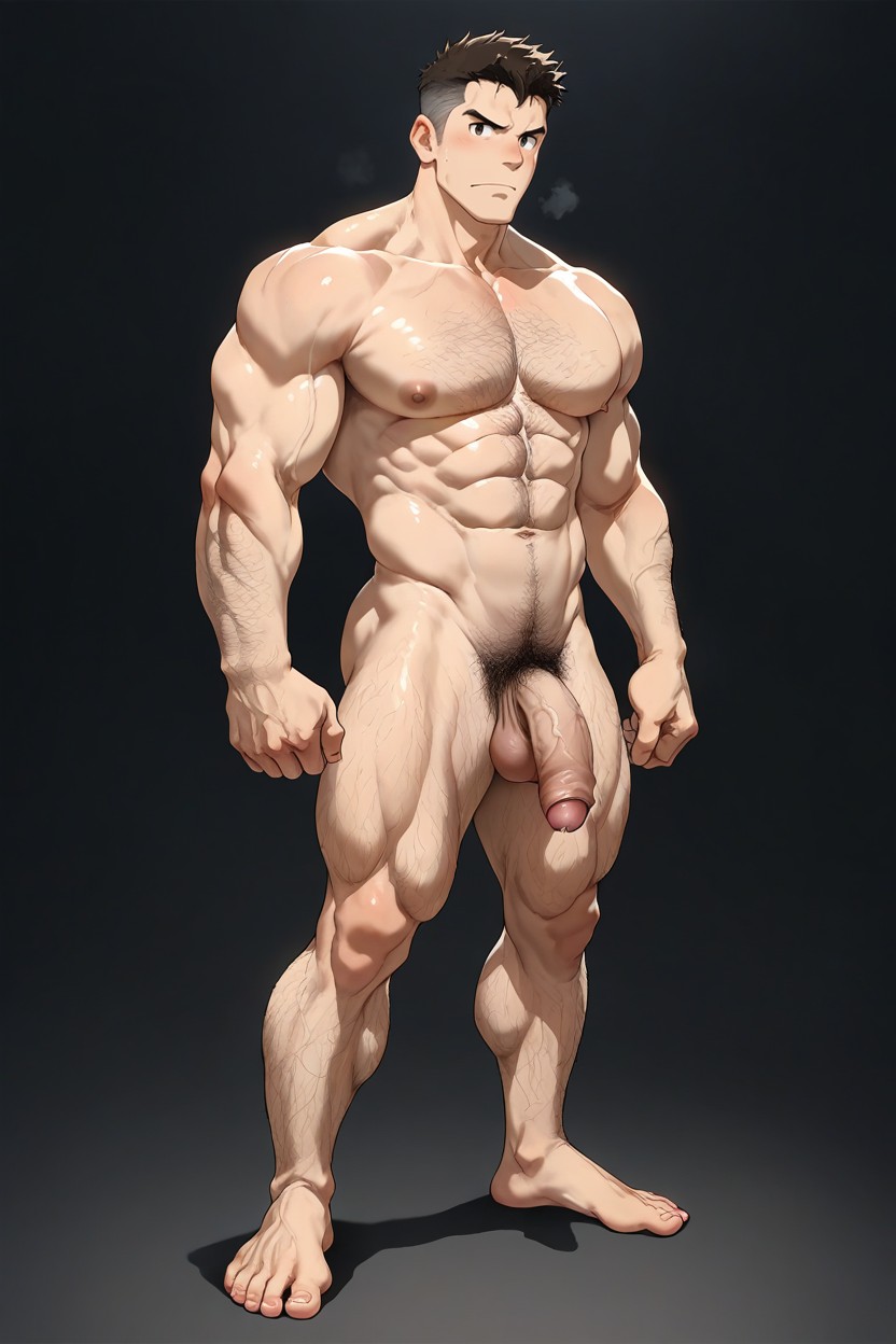 Single Man, Full Hd, Giant Hairy Daddy AI Gay Porn