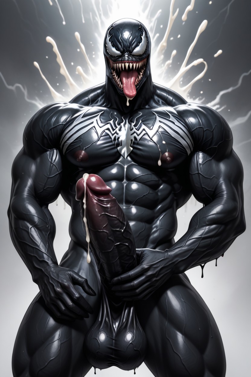 Tongue Out, Massive Penis, Massive Dick AI Gay Porn