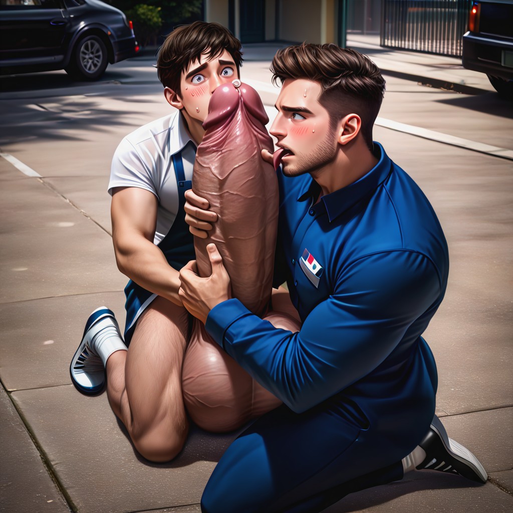 Private, Only Men, Cock Taller And Bigger Than Him AI Gay Porn