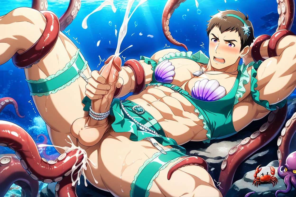 Green Puff Sleeve, Shingen Seiji Wearing Dogtags, Body Twitching ゲイAIポルノ