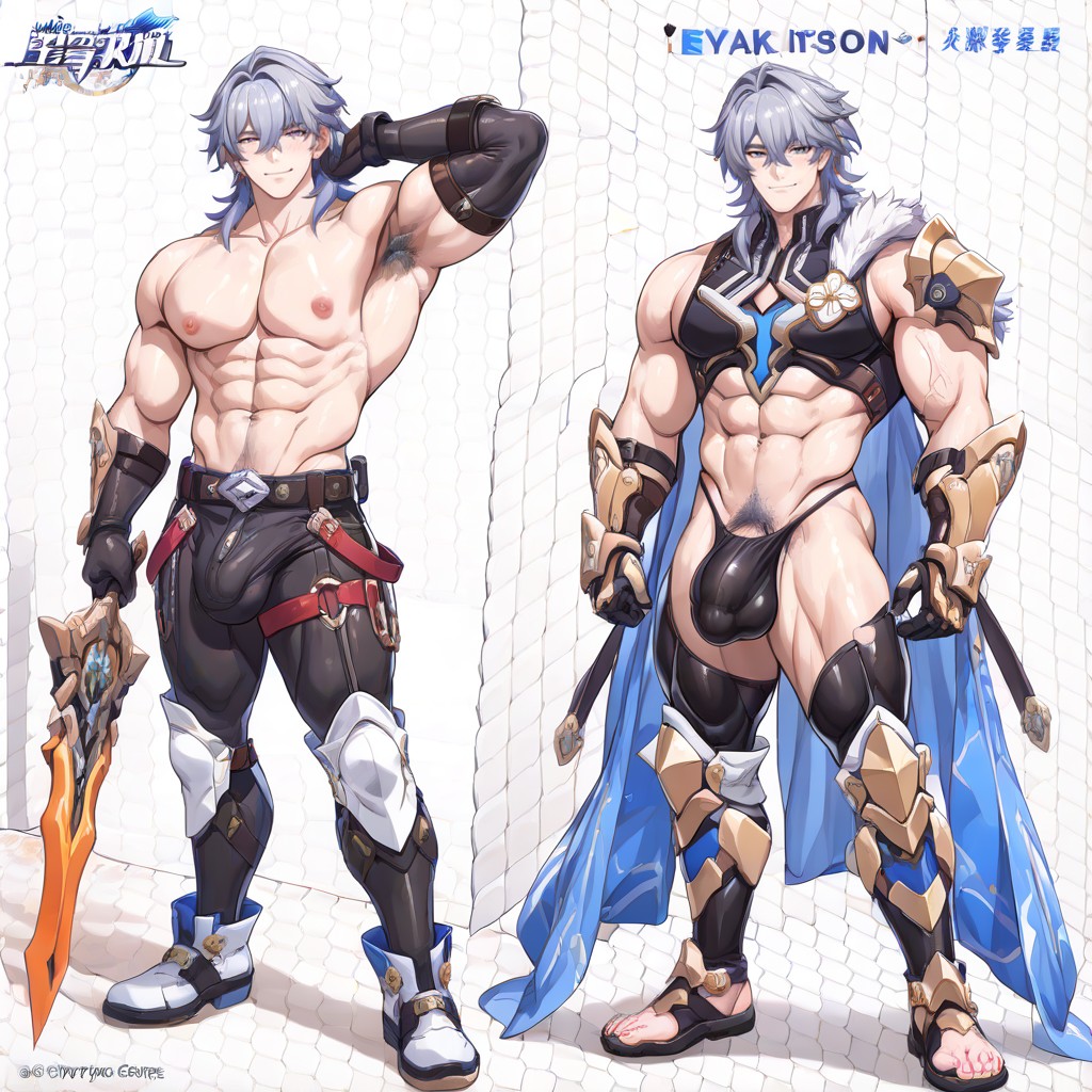 Highly Detailed Anatomy, K Resolution, Multiple Hair Color Man AI同性戀黃片