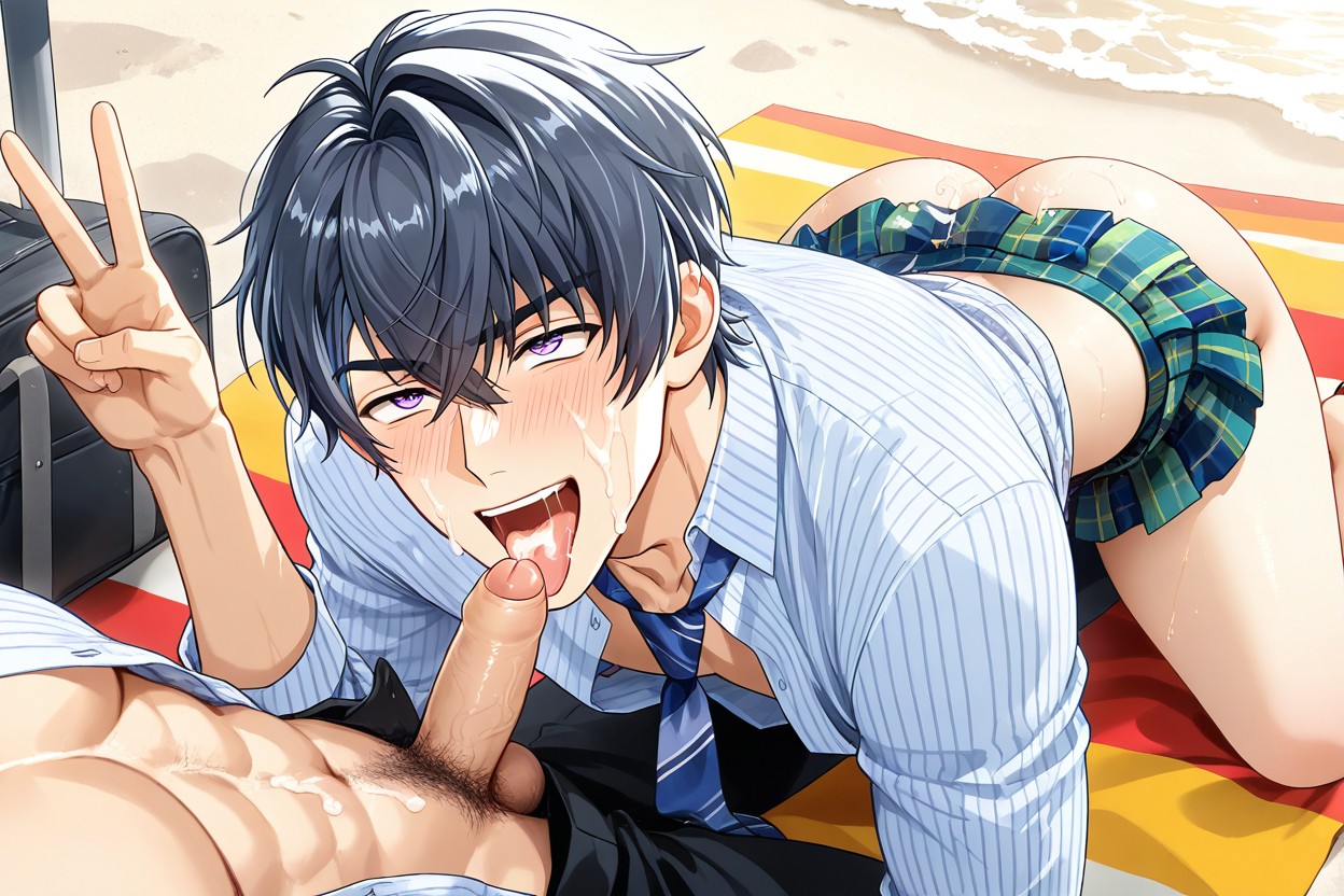 Beach Towel, Horny, 25+ 게이 AI 포르노
