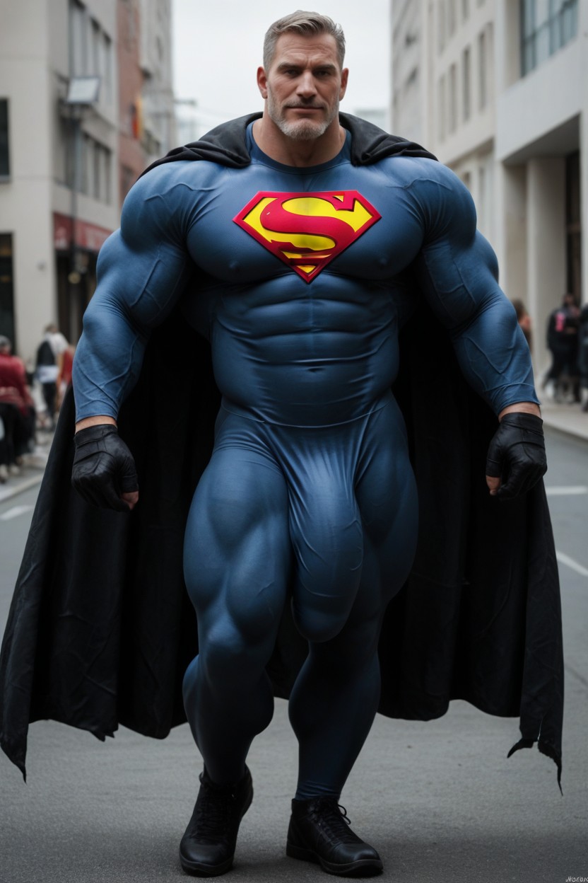 Fesses À Bulles, Massive Biceps Fabric Costume Hiper Gigantic Oversize Muscle, Muscles Surdimensionnés Porno IA Gay