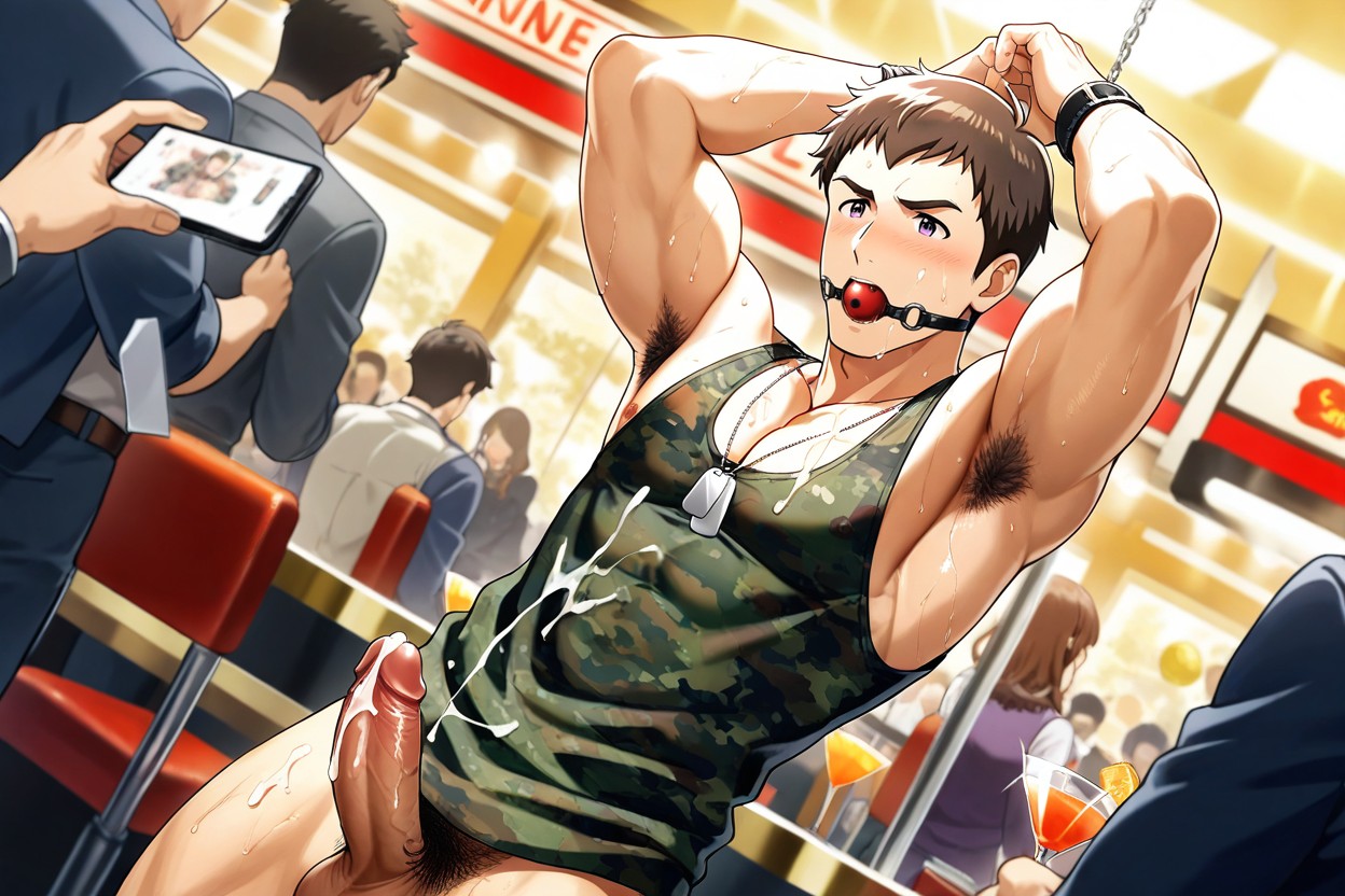 Armpit Hair, Light Purple Eyes, Kind Eyes Porno IA Gay