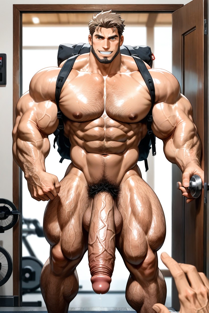 Style Epic X, Hyper Hairy Pubes, Friendly Impression His Toned Physique ゲイAIポルノ