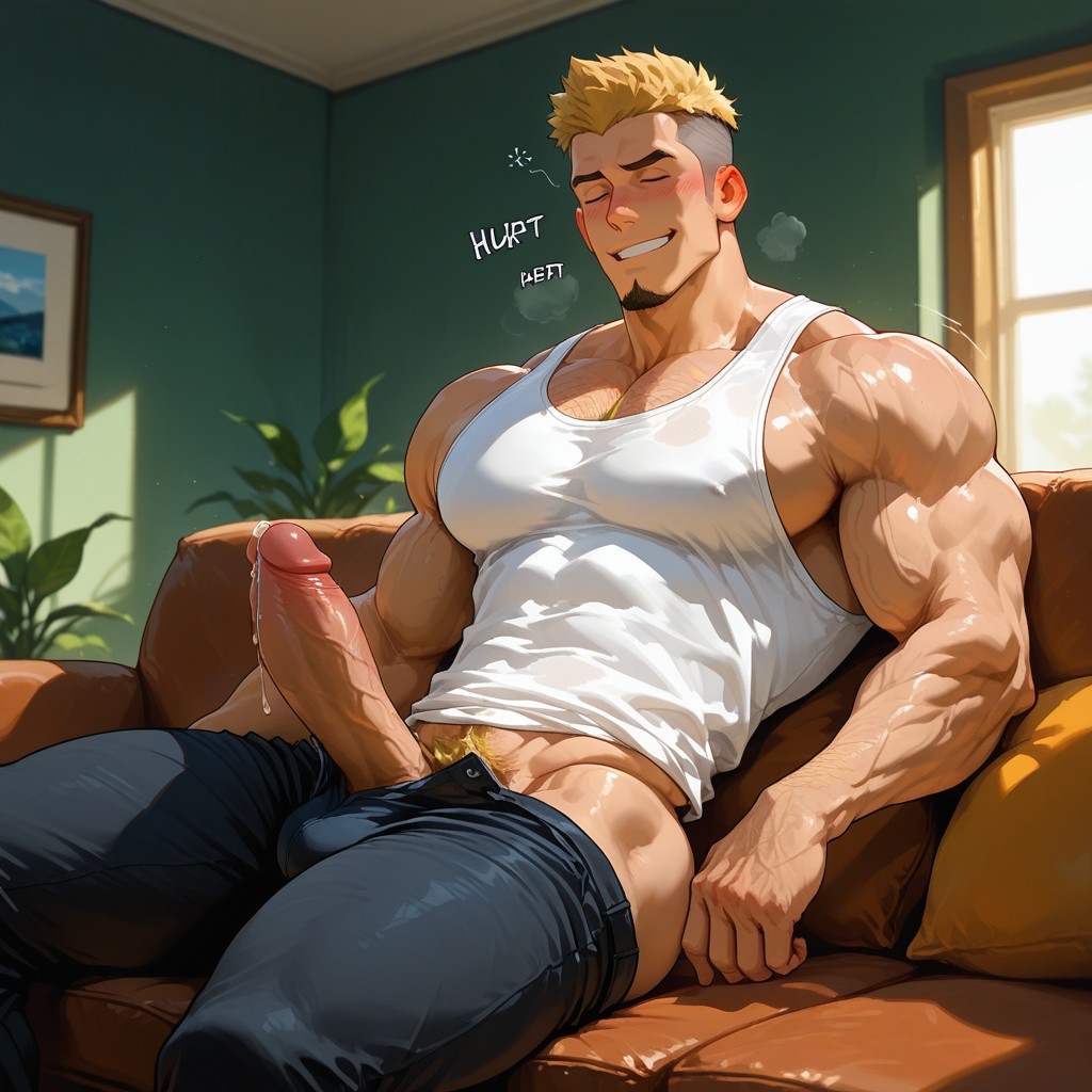 Blonde Hair, In Heat, Strong Lines 게이 AI 포르노