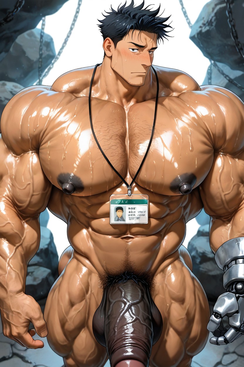 De Haut En Bas, Wearing Name Tag, Sexy Porno IA Gay