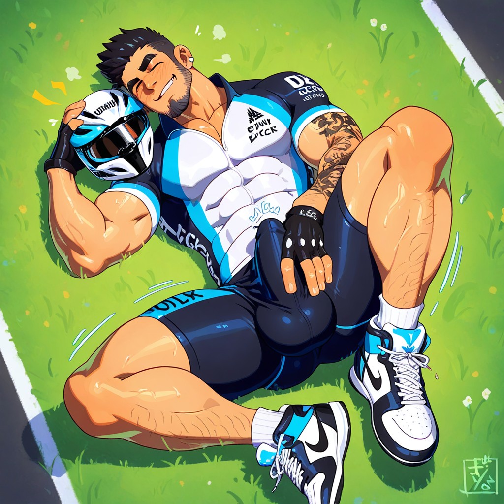 フィット, Closed Eyes, Big Calves ゲイAIポルノ