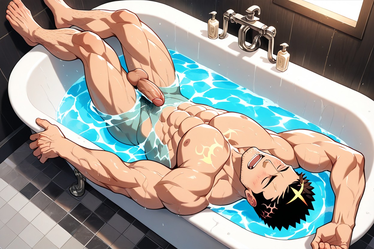 Open Mouth, Highly Detailed, Above ゲイAIポルノ