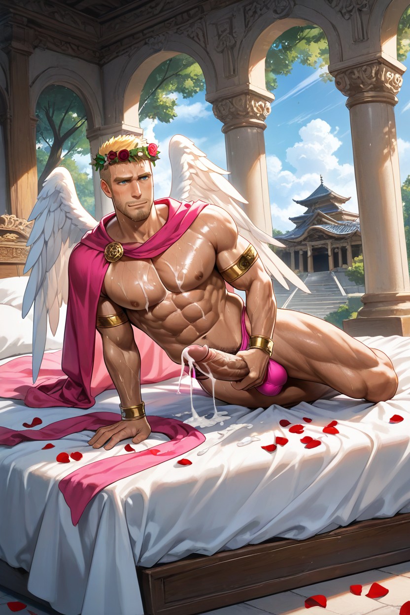 Athletic Body Figure, Nature, Broad Pecs AI Gay Porn