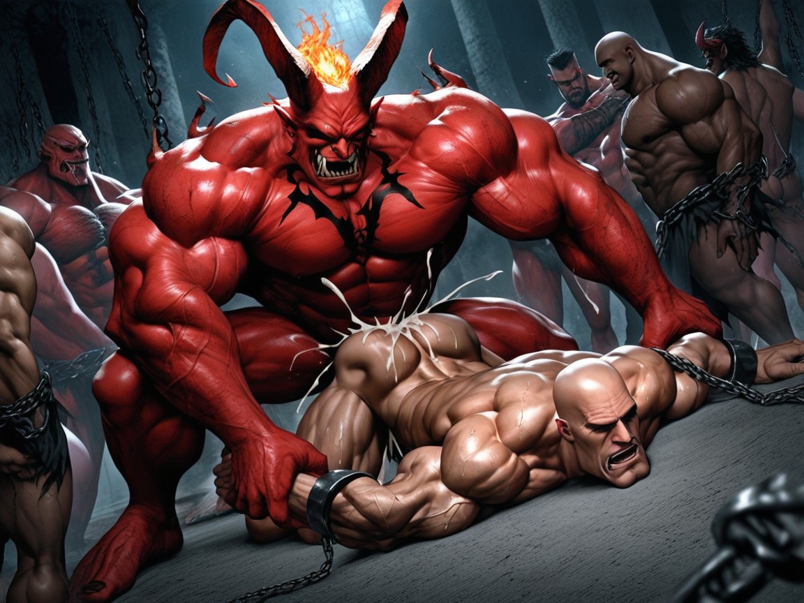Massive Cocks, Demons Hands On Man, Demons Hold Man Down AI同性恋黄片