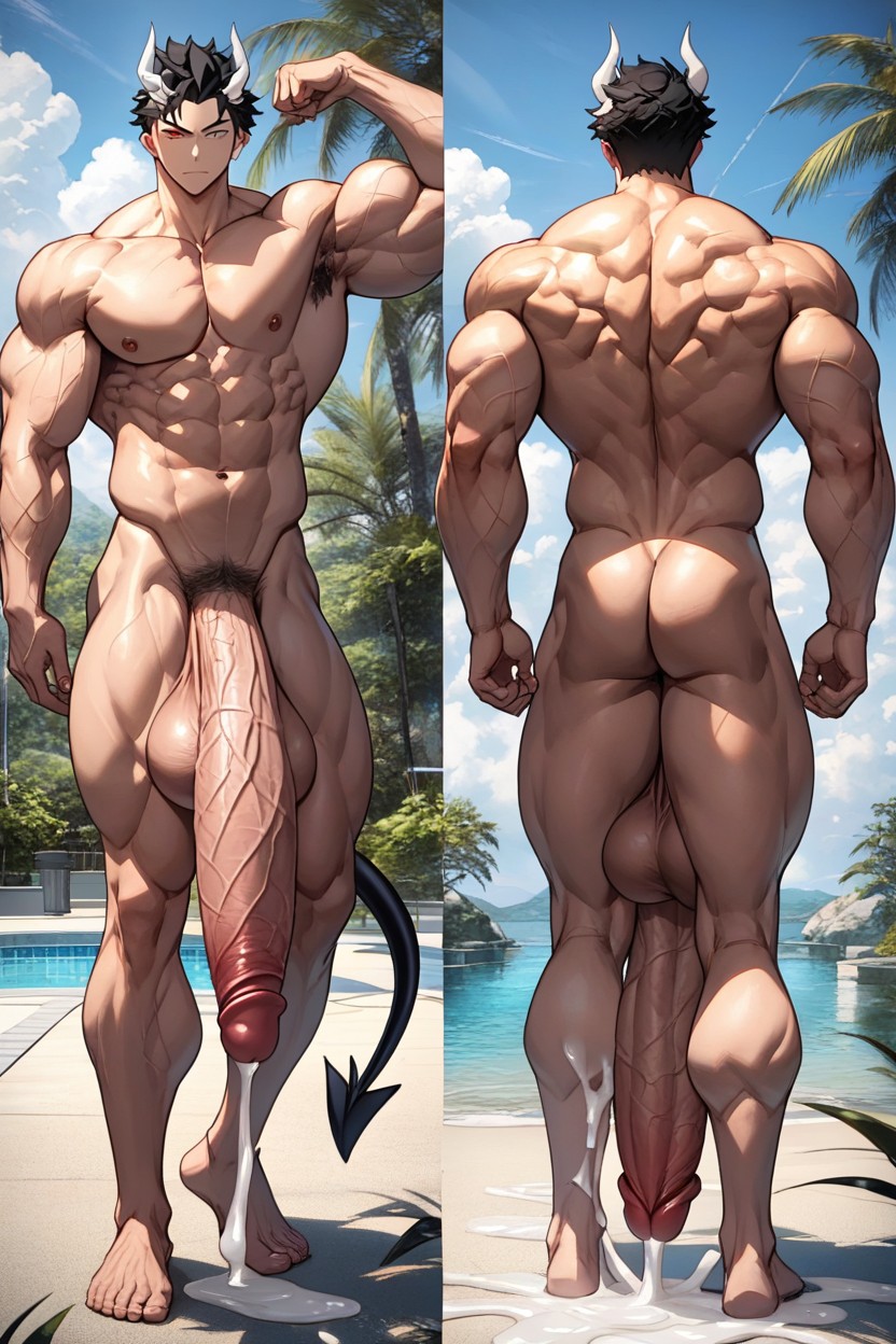 Male, Gigantic Cock, Giant Balls Porno gay IA