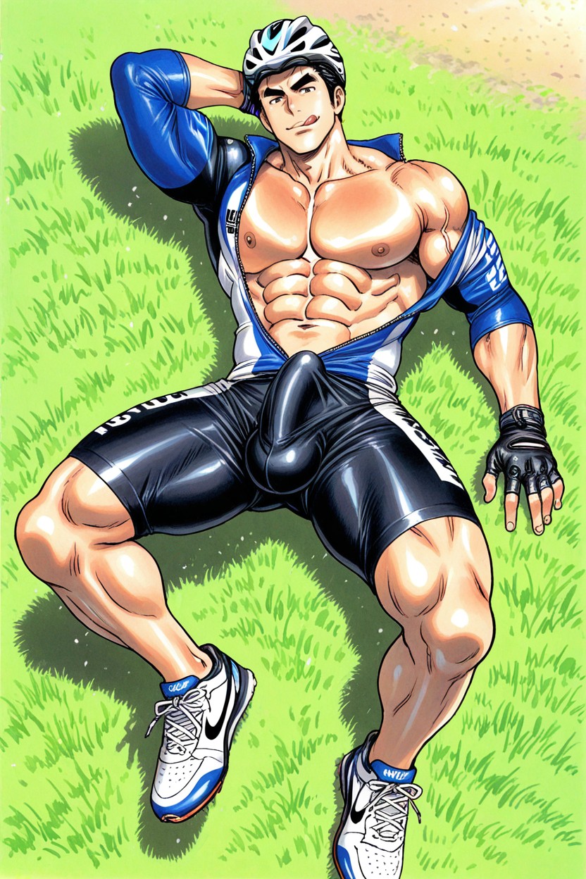 手握阴茎, Erection Bulge, 单人图 AI同性恋黄片