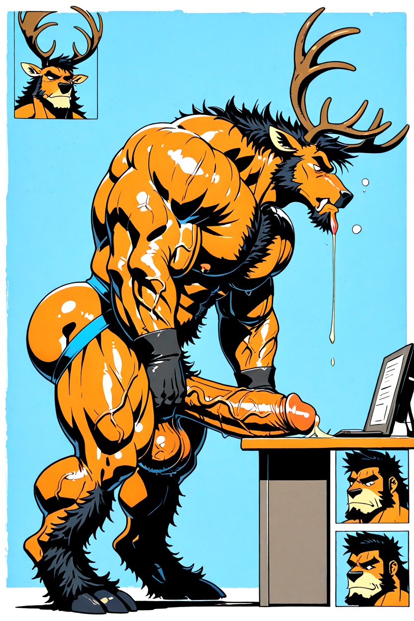 Banana, Body Covered In Fur, Big Glans Porno IA Gay