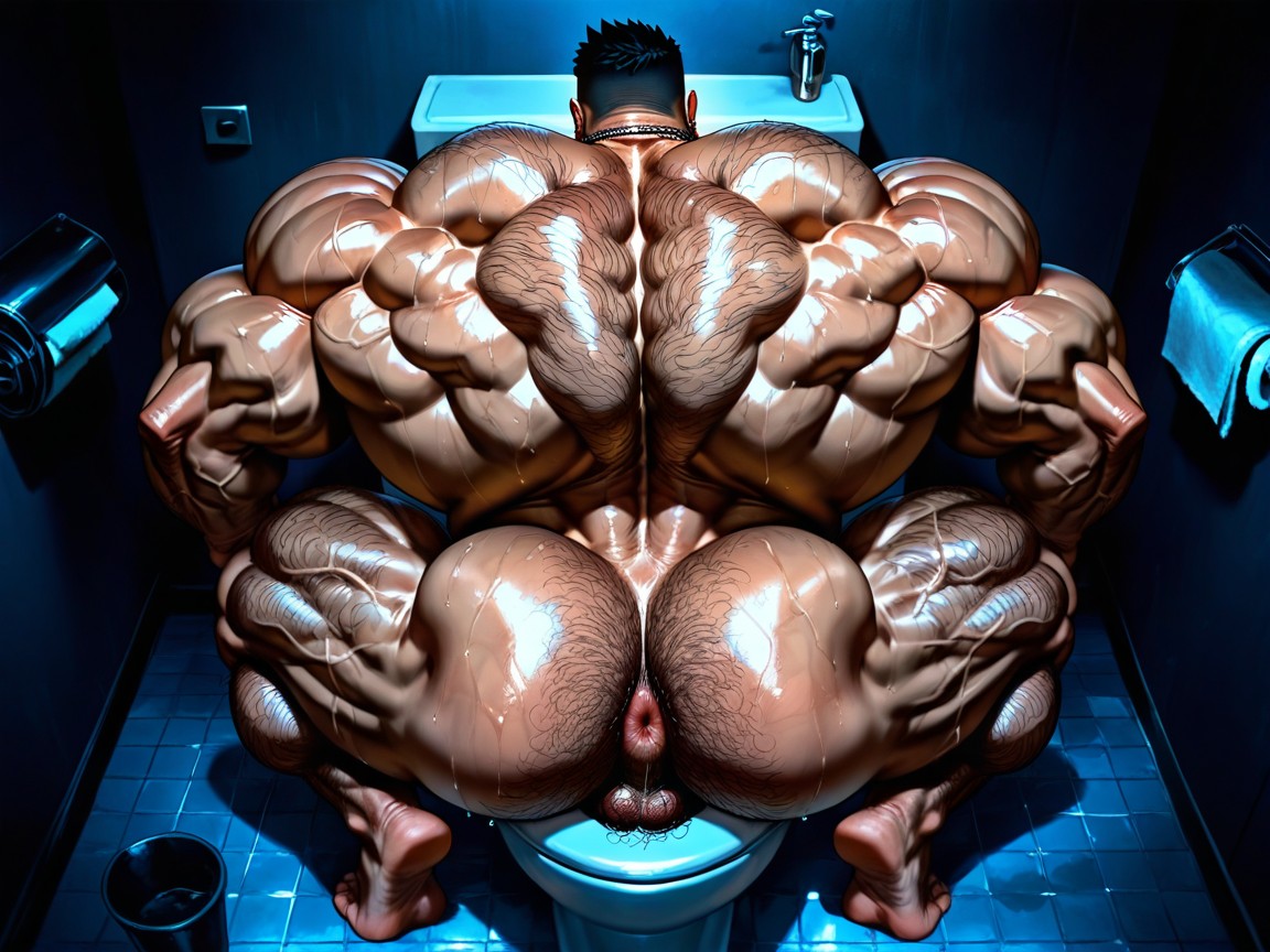 Detailed Muscles, Big Necklaces, Massive Legs Porno IA Gay