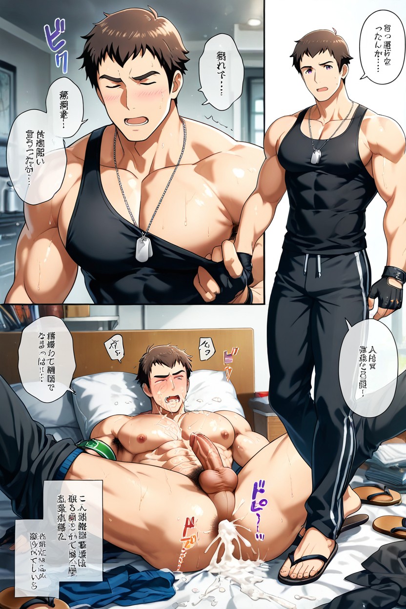 Man, Mouth Open, Room Porno IA Gay