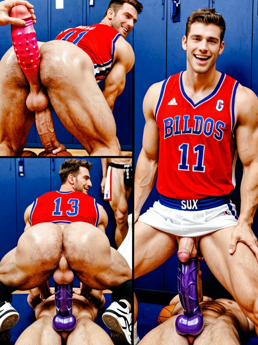Large Dildos, Men Taking Dildos Into Their Asses, Men Inserting Dildos Into Other Mens Asses Porno IA Gay