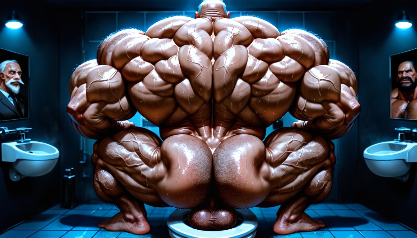 Huge Black Beard, Muscular Body, Big Lats AI同性恋黄片