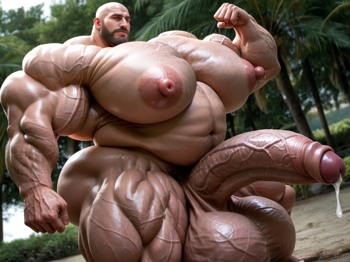 Oversized Gigantic Penis, Masculine, Balls Bigger Than Body AI同性戀黃片