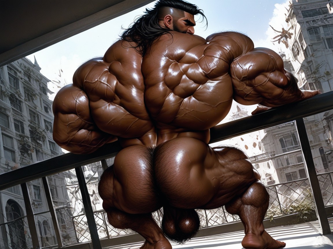 Wide Back, Hairy Shoulders, Hyper Neck Porno IA Gay