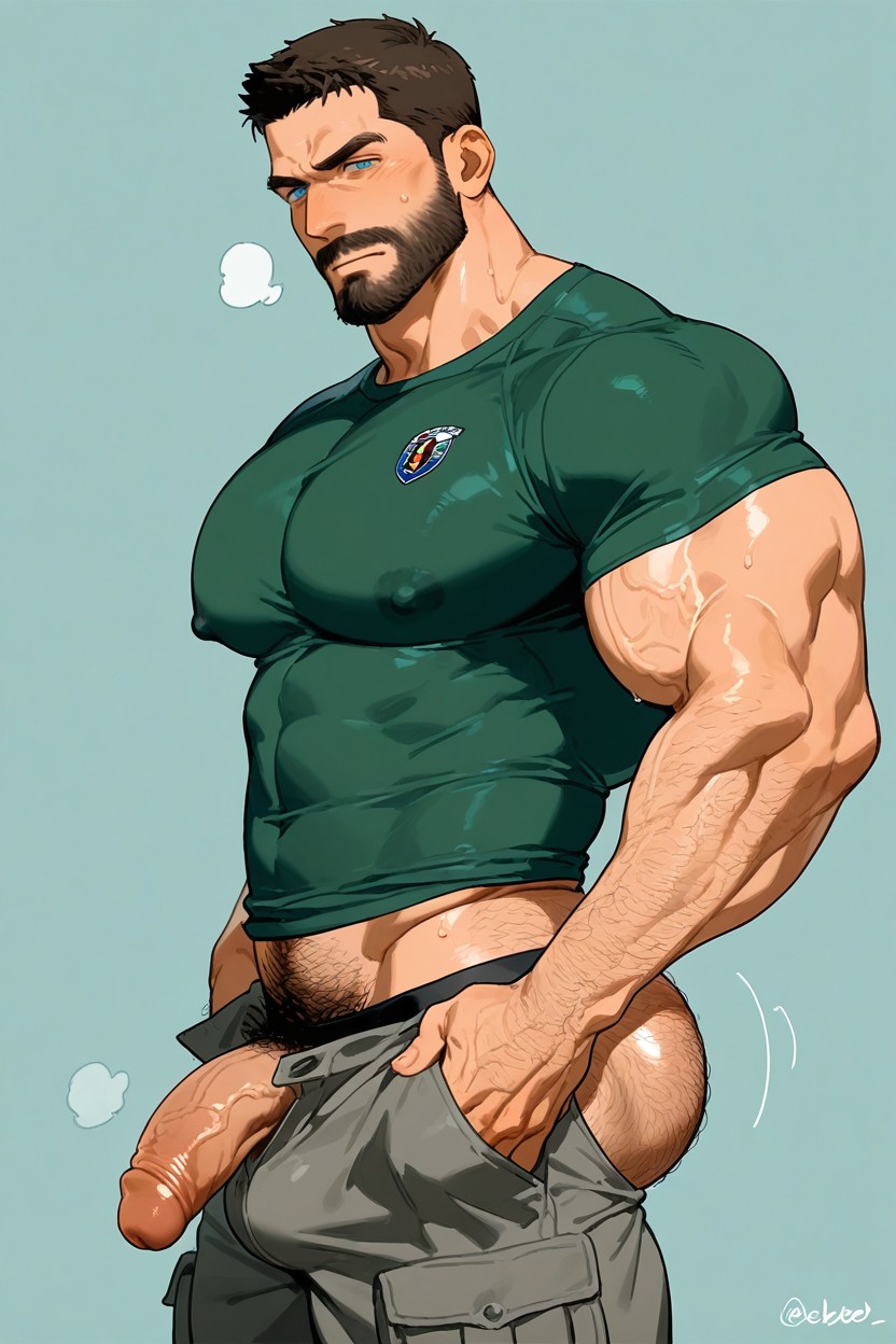 Pubic Hair, Cock, Bulge Porno IA Gay
