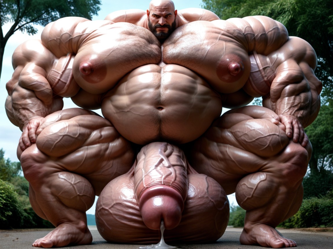 Hyper Pumped Abdominal Muscles, Hyper Male Hormone Overdose, Hyper Puffy Nipples AI Gay Porn