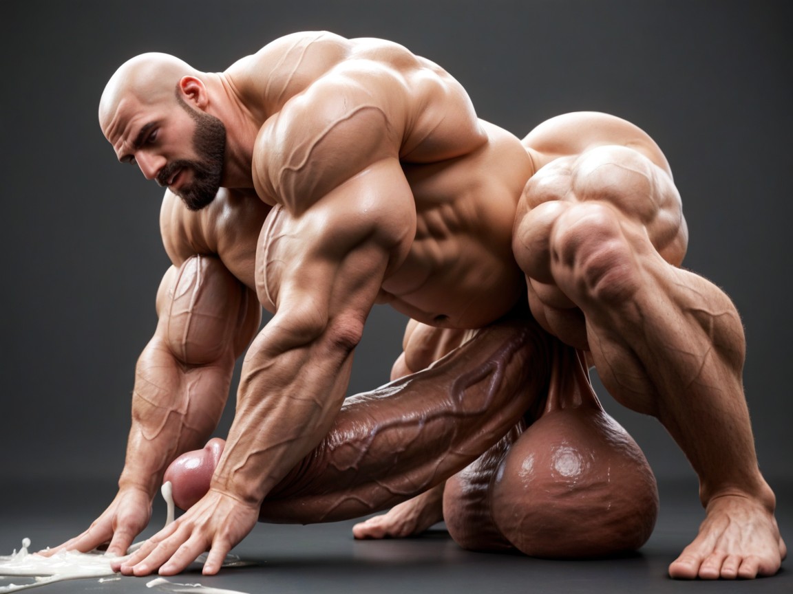 Veiny Cock, Veiny Muscles, Men Only AI Gay Porn