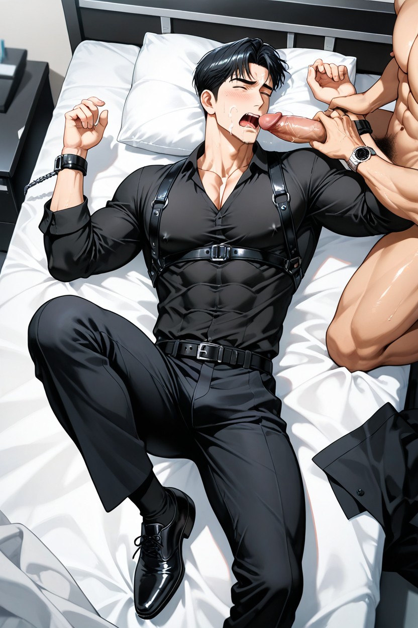 Black Belt, Penis Gag, Joo Jaekyung From Manhwa Jinx Porno IA Gay